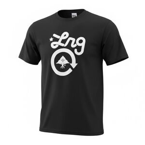 🌀 LRG Men’s Tee Shirt Black White Graphic Logo | Size M